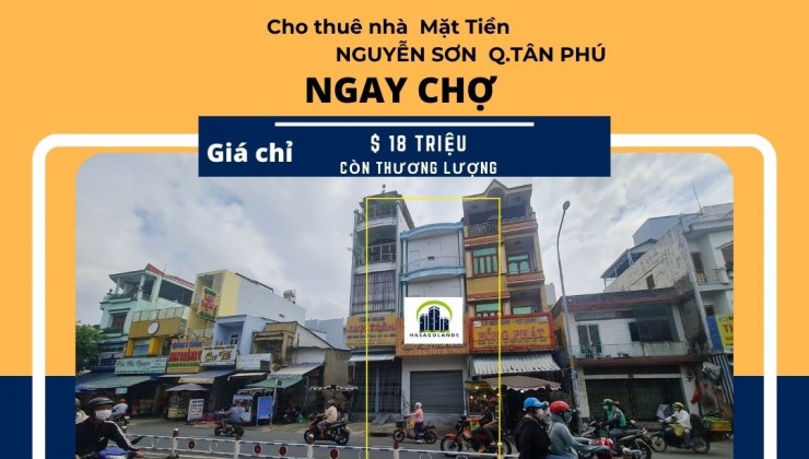 BÁN GẤP nhà 2 Mặt tiền Nguyễn Sơn 102m2, 3 Lầu+ST - DÒNG TIỀN 55TR/TH